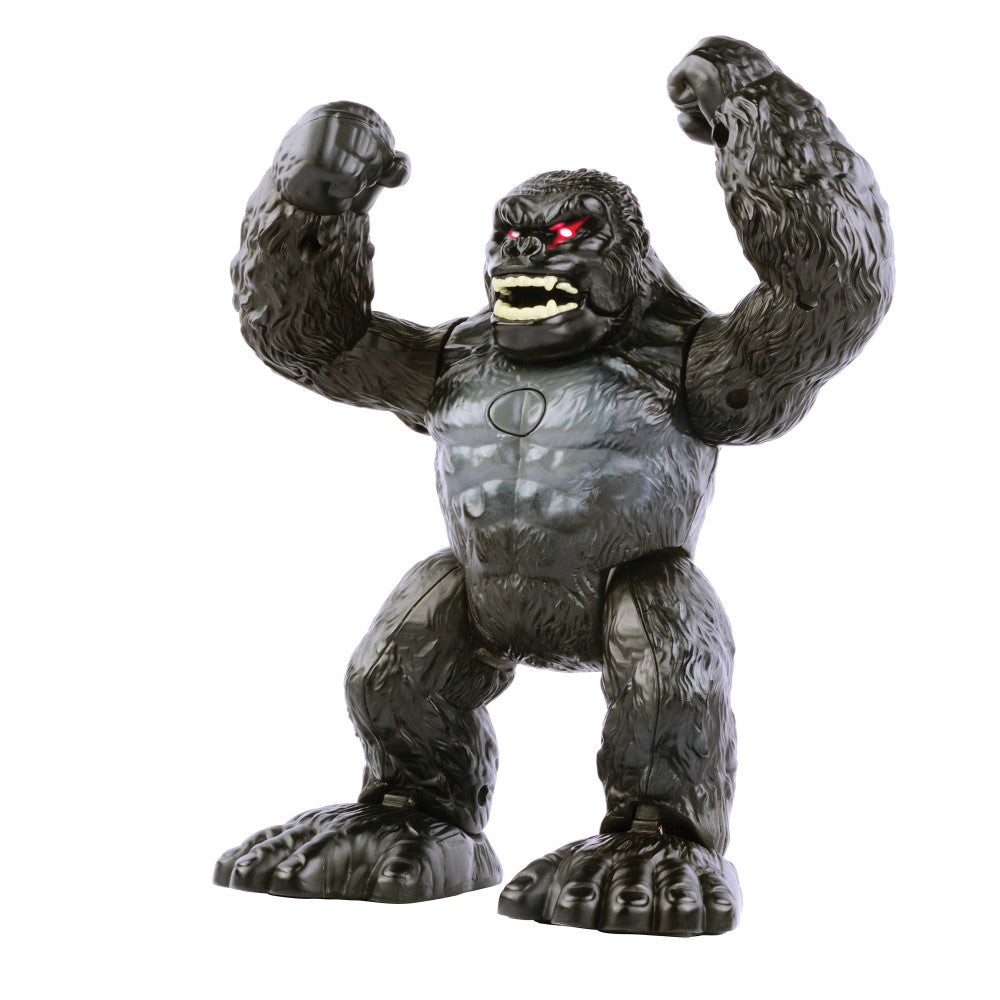 Interactive Walking Gorilla Toy with Light and Sound Effects