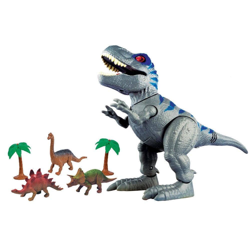 Pre-Historic Times Dinosaur Playset with Walking T-Rex