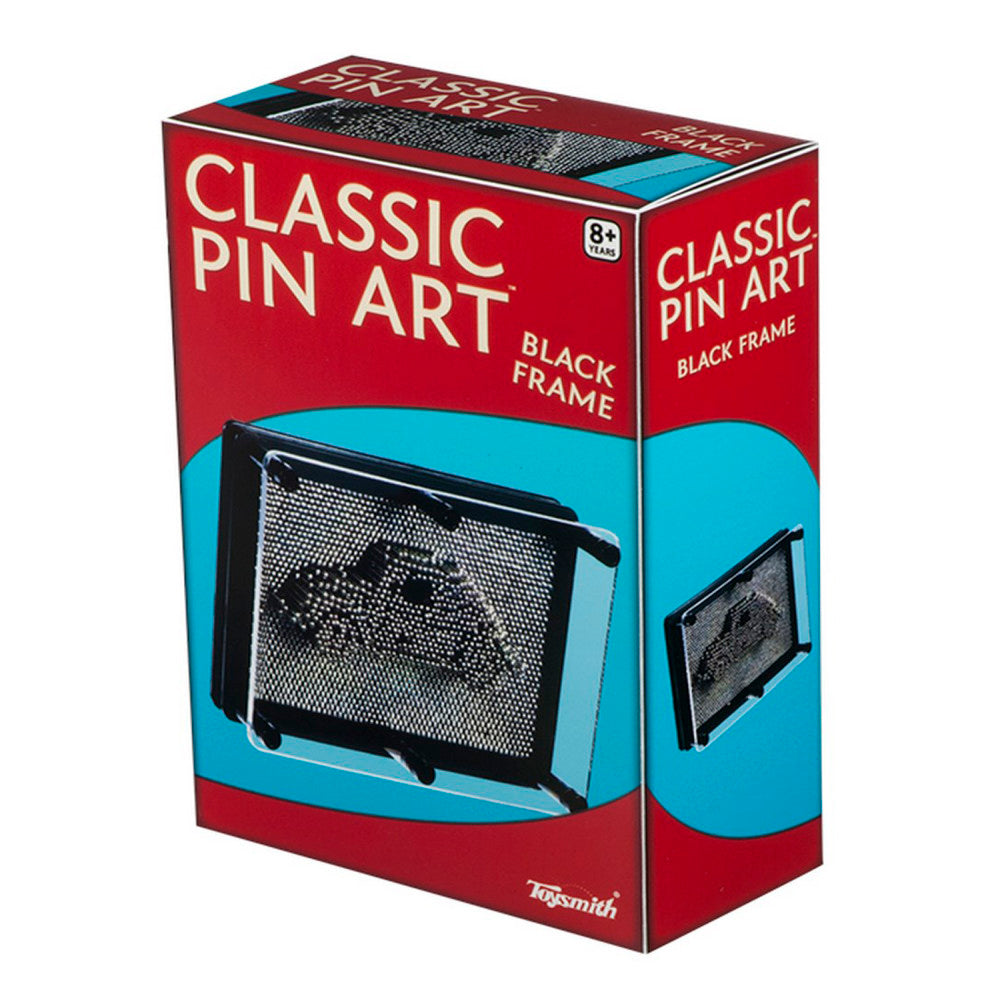 Toysmith Classic Pin Art - 3D Sculpture Desk Toy - Black, 5x7