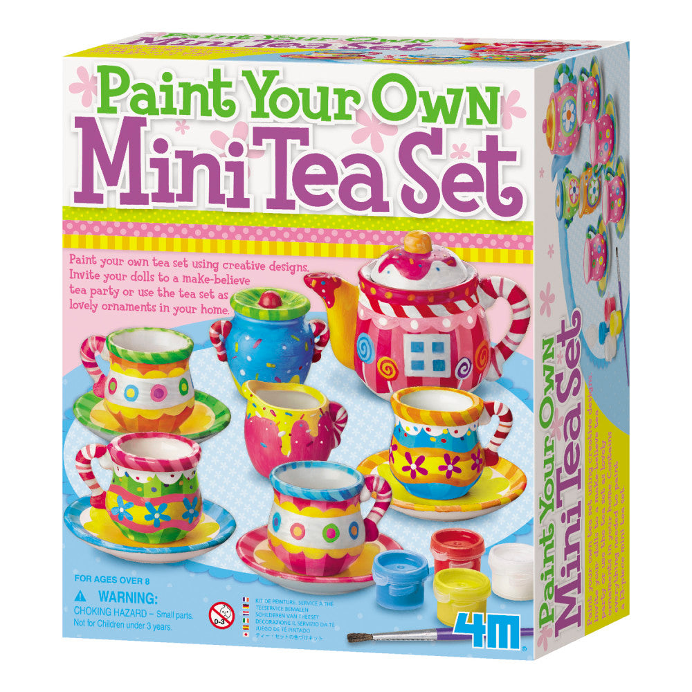 4M Creative Series Paint Your Own Mini Tea Set Craft Kit