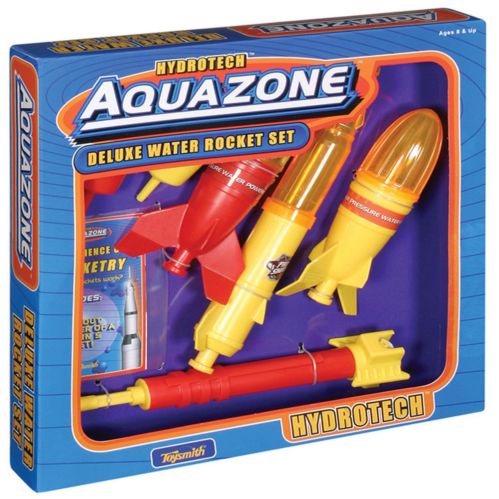 Toysmith Aquashots Deluxe Water Rocket Set, Multi