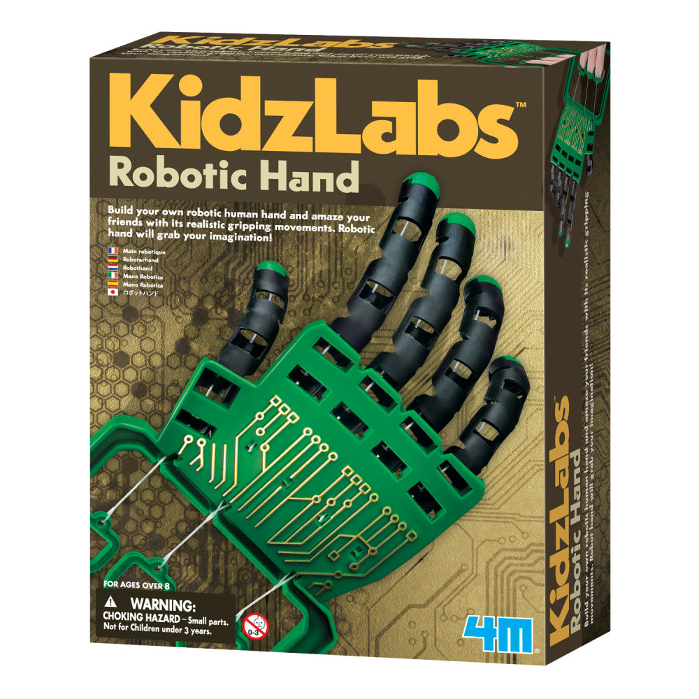 4M Kidzlabs Robotic Hand Kit - Interactive STEM Learning Toy for Kids & Teens