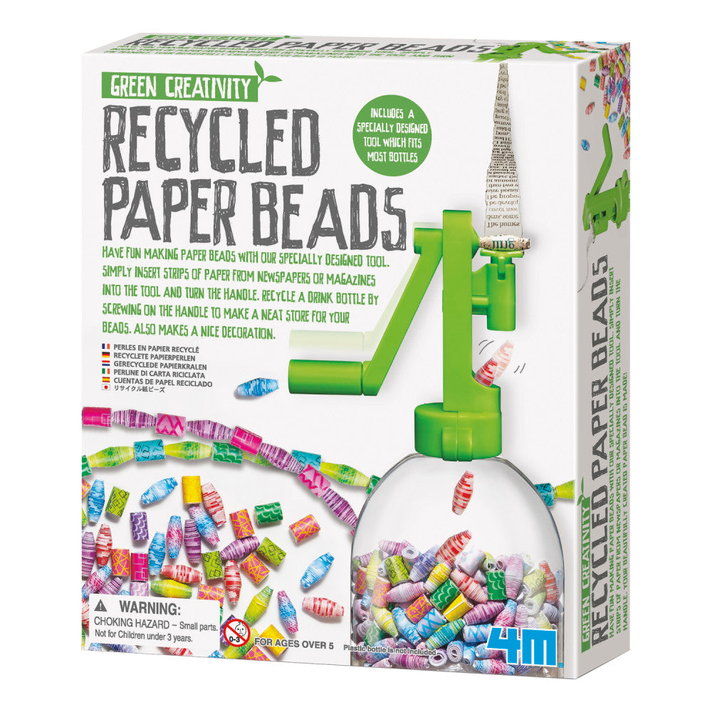 4M Recycled Paper Beads Kit - Eco-Friendly Craft Set