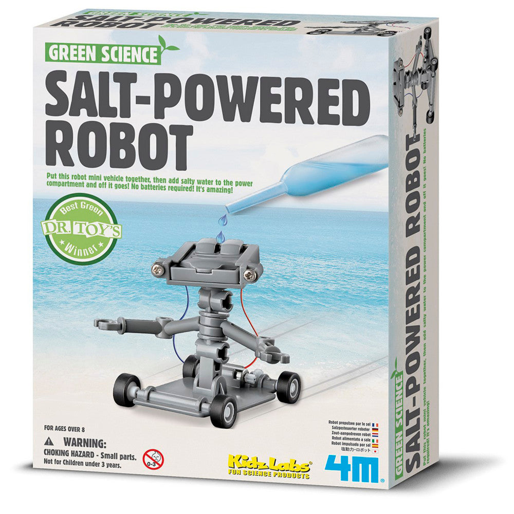 4M Green Science - Salt Water Powered Robot Kit - Eco-Friendly Learning Toy