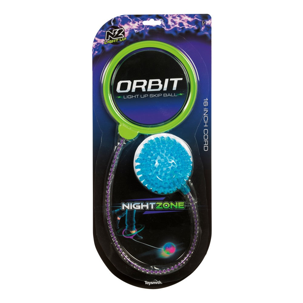 Nightzone Orbit LED Light-Up Skip Ball for Active Outdoor Play