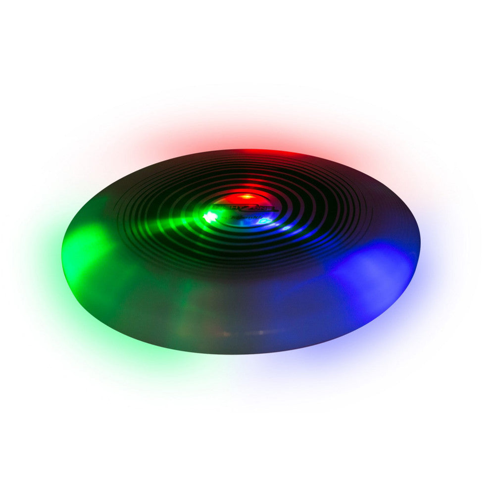Toysmith Nightzone LED Light Up Flying Disc for Nighttime Play