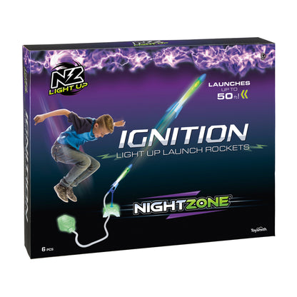 Toysmith NightZone Ignition Light Up Rocket Launcher Kit