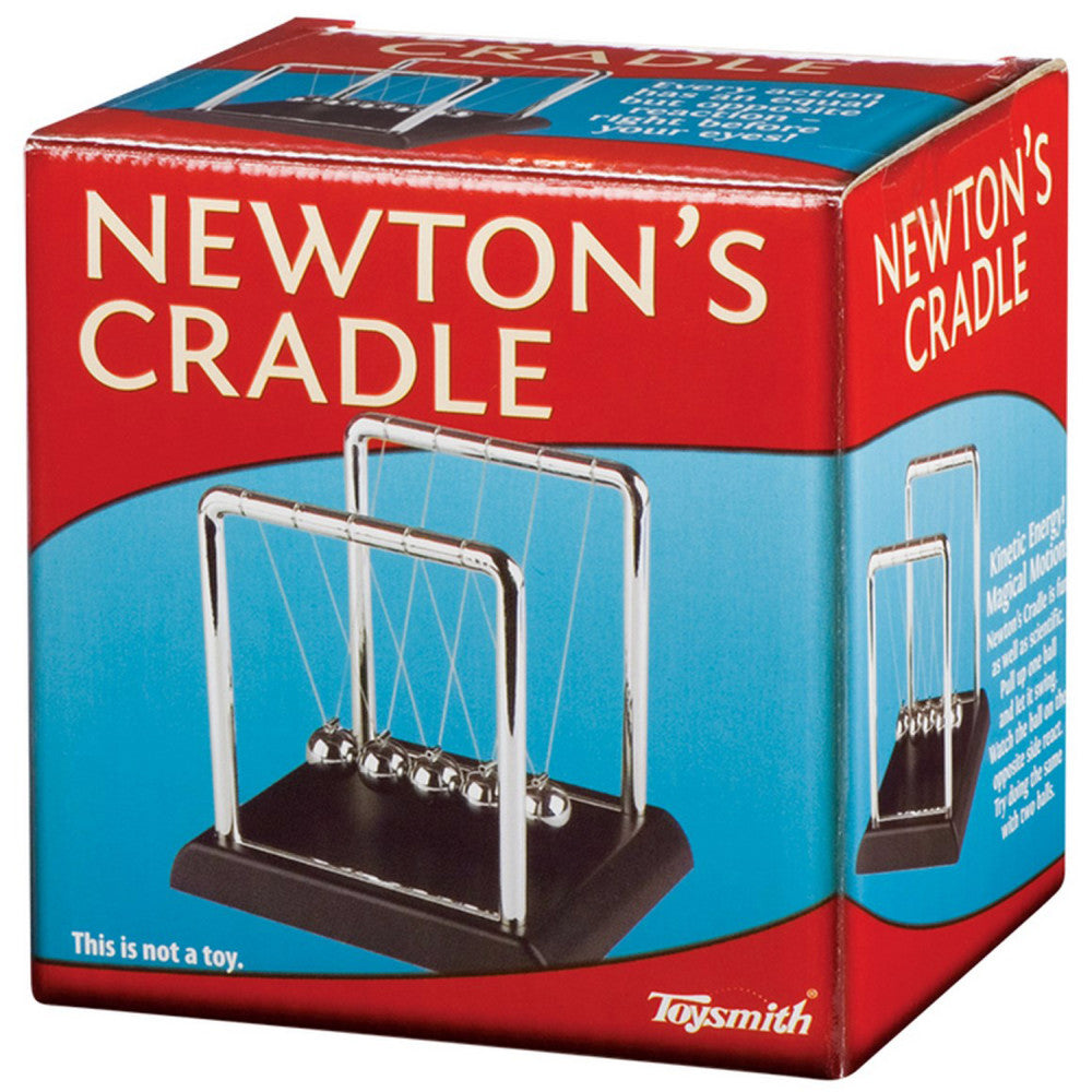 Toysmith Newton's Cradle Executive Desk Toy - Physics Demonstration Kit