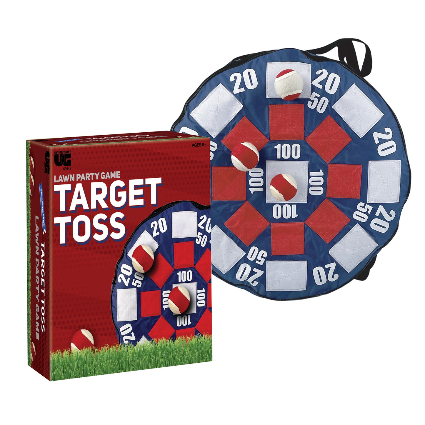 University Games Inflatable Target Toss Game with Self-Stick Balls