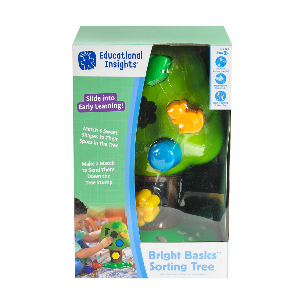 Educational Insights Bright Basics Sorting Tree - Shape and Color Recognition Toy