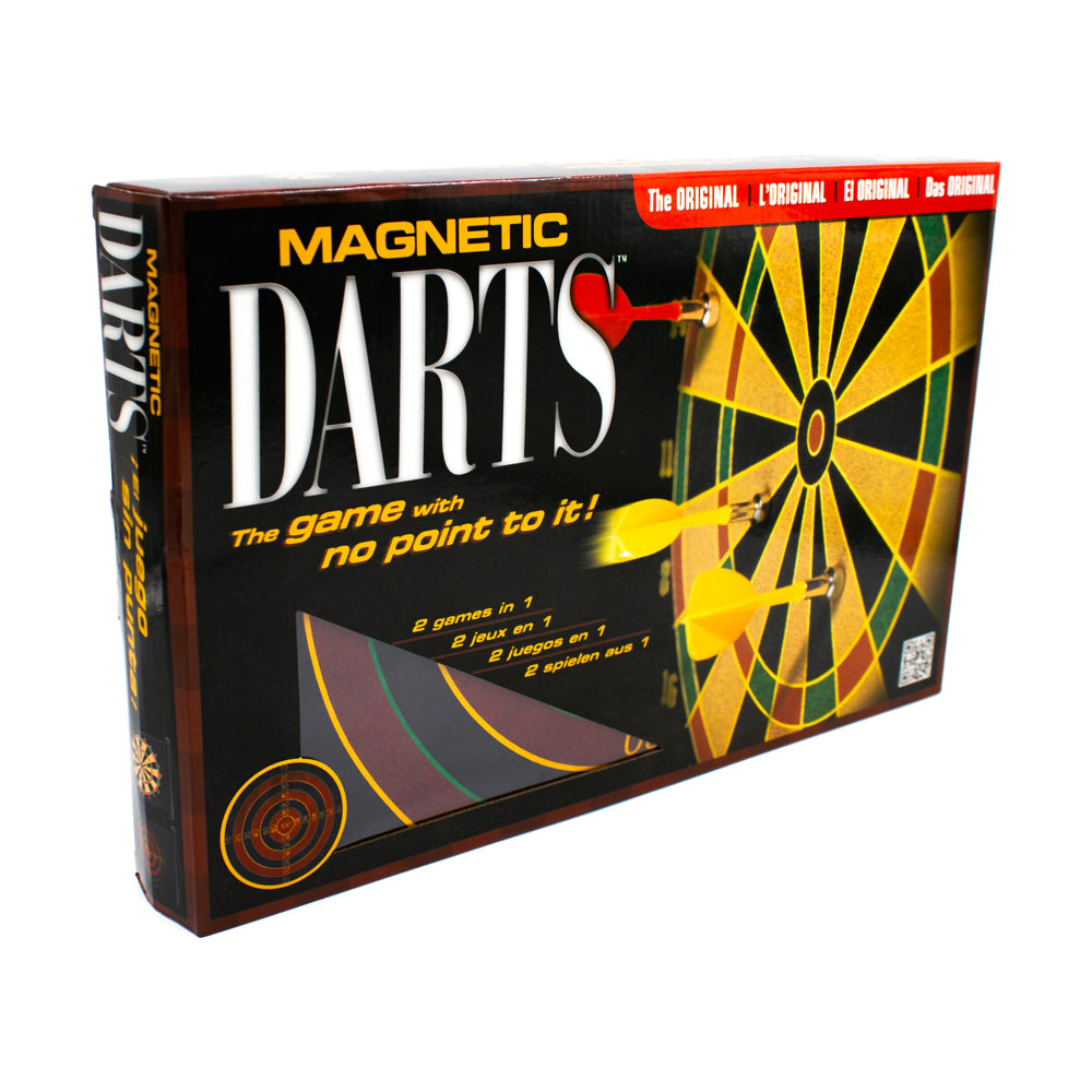 Family Games Inc. Magnetic Darts Game - Double-Sided Fabric Dartboard