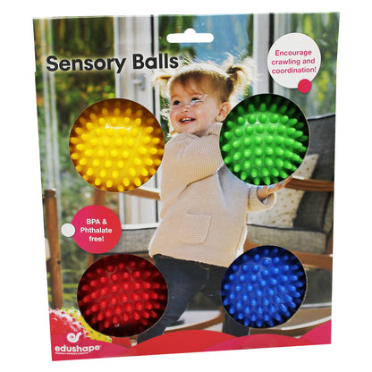 Edushape Sensory Opaque Balls ‚Äì Colorful Textured Set for Infants