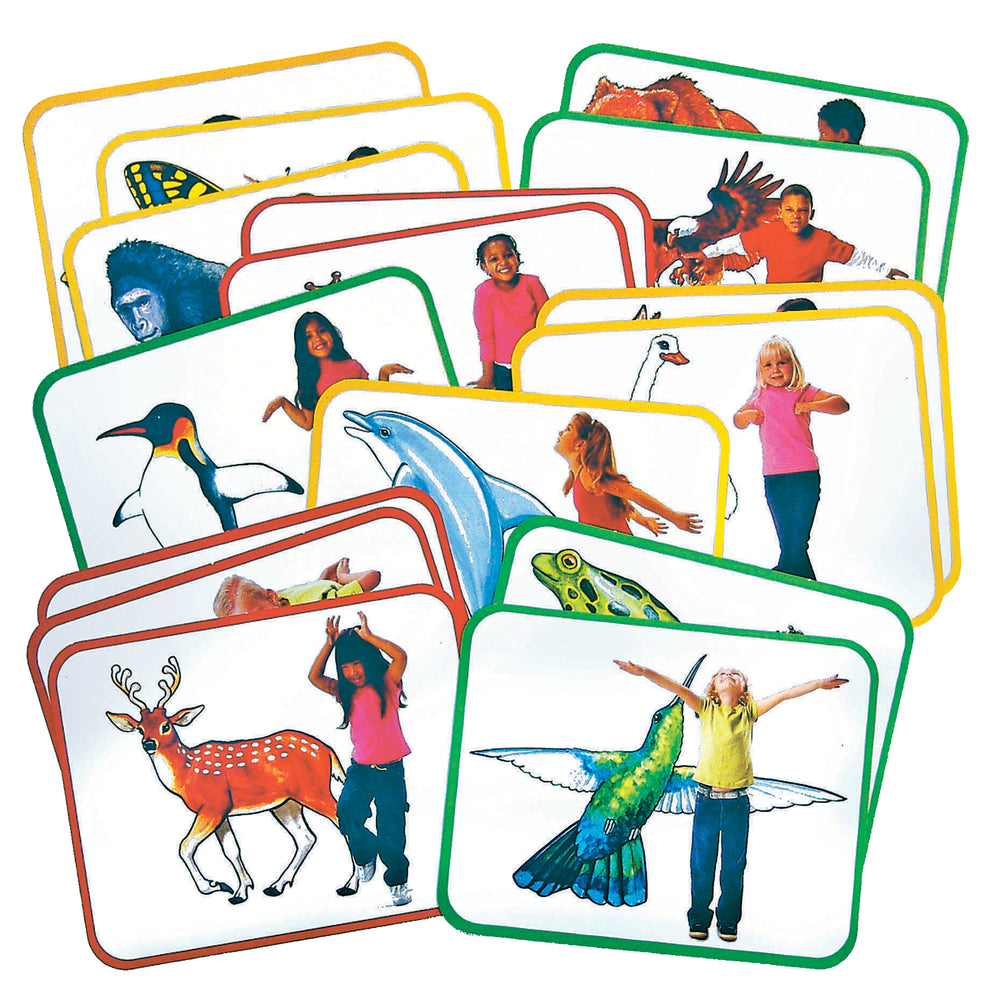 Roylco Body Poetry: Animal Action Cards - Educational Exercise Game