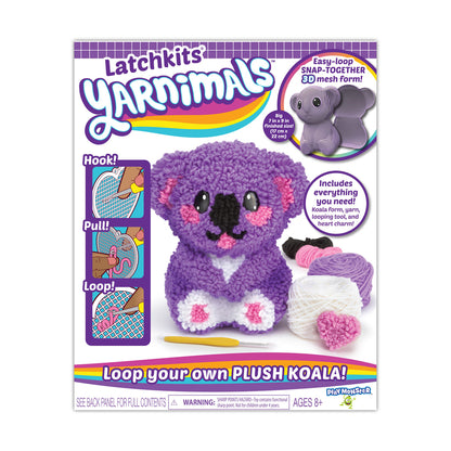 PlayMonster Latchkits Yarnimals Koala 3D Crafting Kit