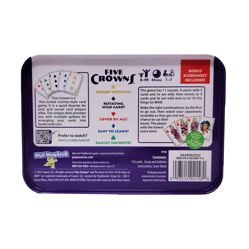 Five Crowns Card Game - Award-Winning Five-Suited Rummy-Style Game