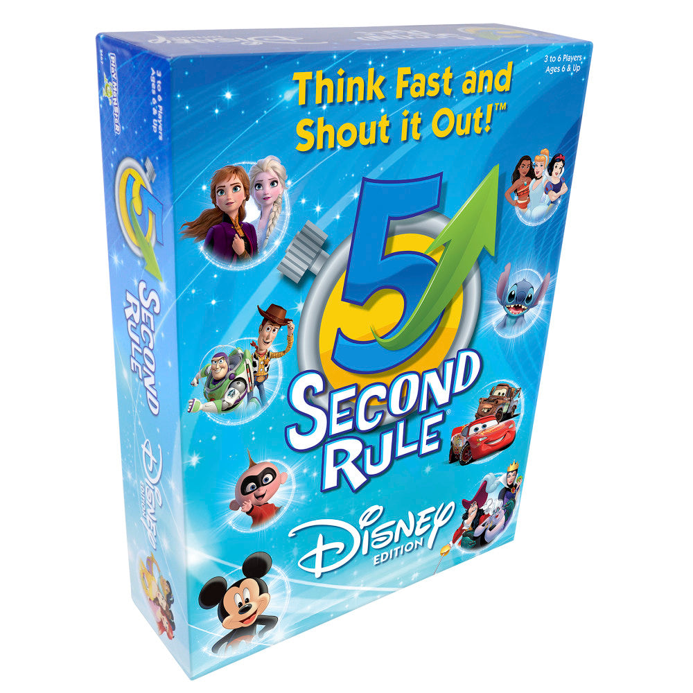 Disney 5 Second Rule Board Game - Family Fun with Disney Characters, Ages 6+