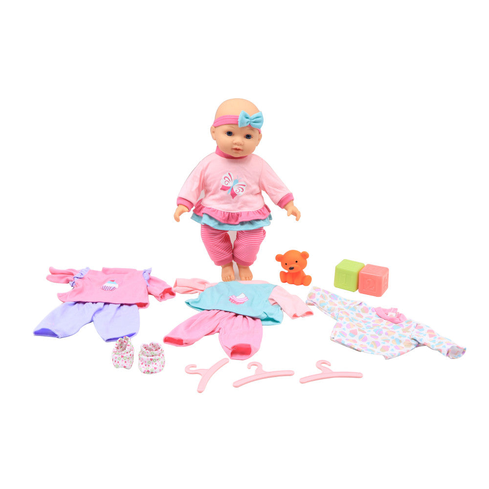 Toys R Us 14-inch Baby Doll - My Lil Wardrobe with Accessories