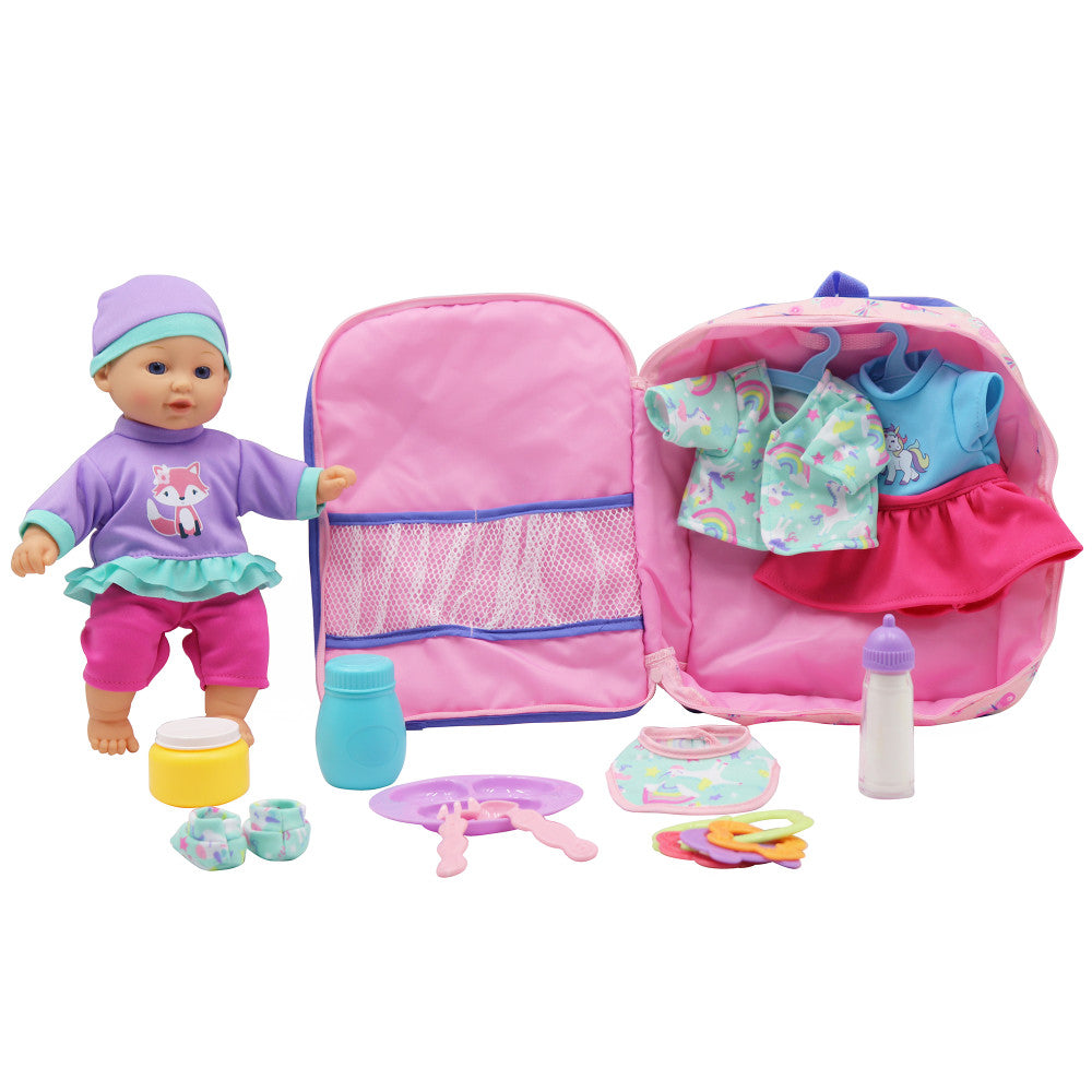 Dream Collection 14" Twin Baby Dolls with Accessories Set