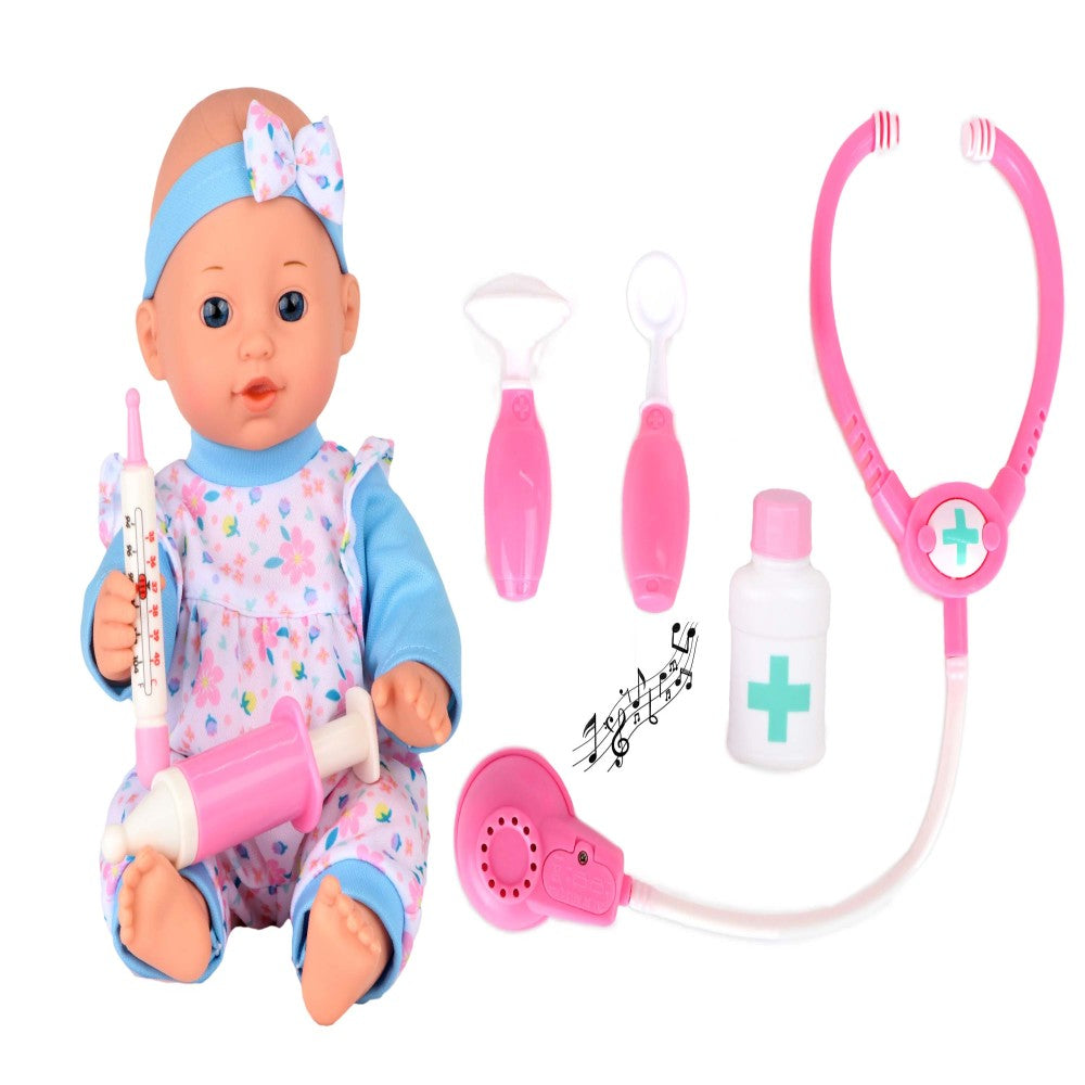 Toys'R'Us 12-inch Baby Doll with Interactive Medical Playset