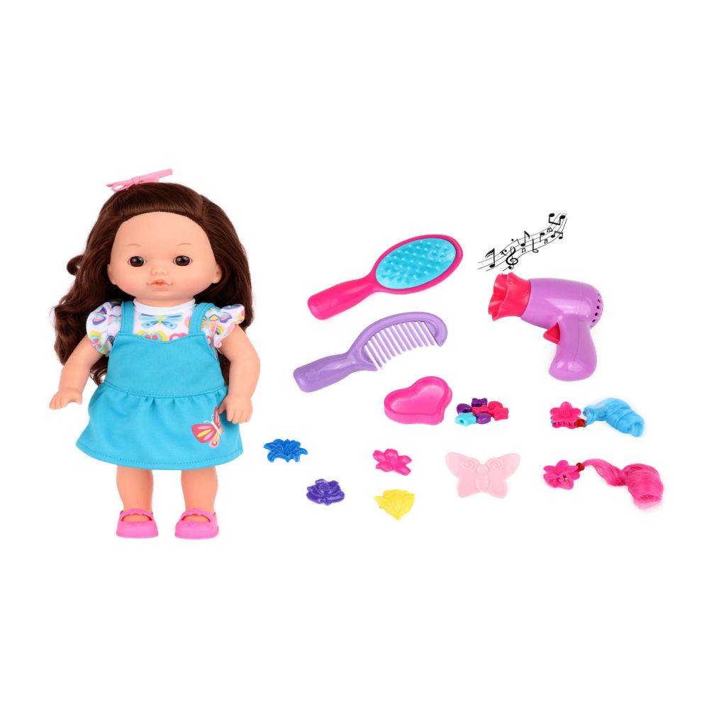 Dream Collection 12" Hair Styling Doll Play Set - Brunette