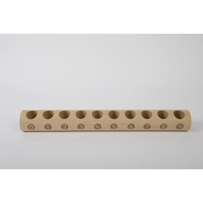 Yellow Door Natural Counting Log - Educational Wooden Toy for Toddlers