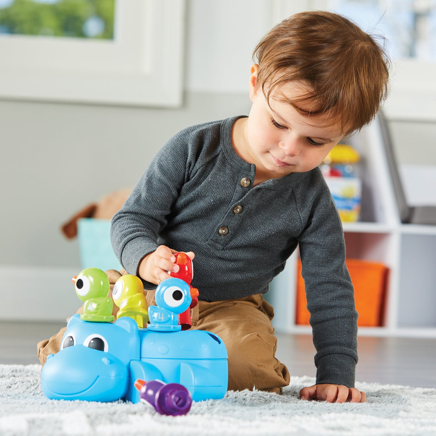 Learning Resources Huey the Fine Motor Hippo - Interactive Preschool Toy