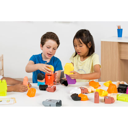 Miniland Educational Family Diversity Blocks - Social Emotional Learning Toy