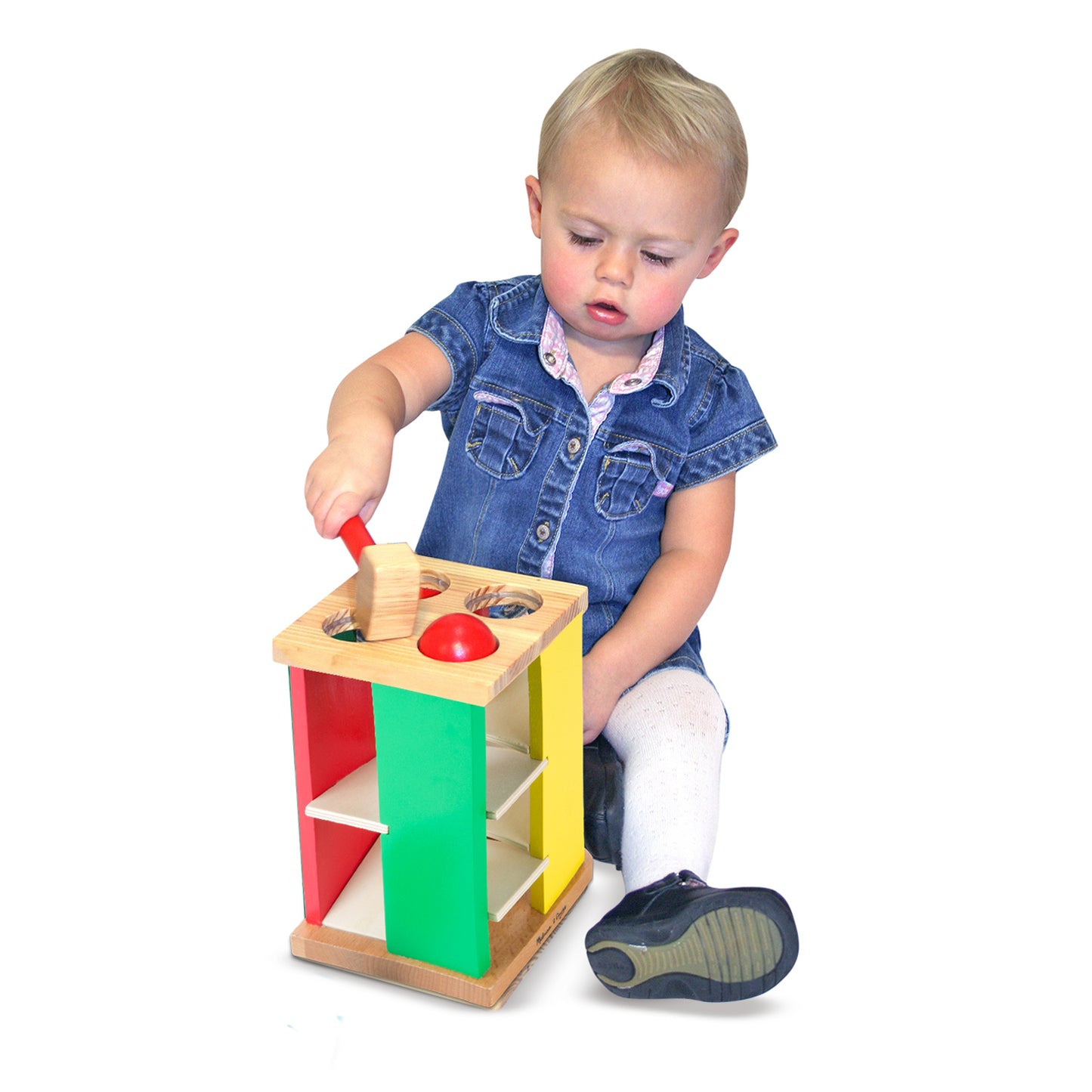 Melissa & Doug Pound and Roll Tower - Colorful Wooden Hammering Toy