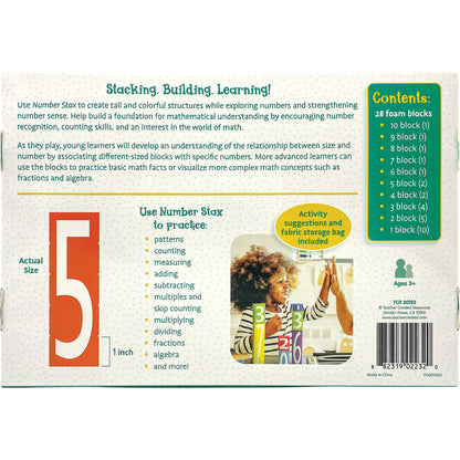 Teacher Created Resources Number Stax - Educational Foam Number Blocks