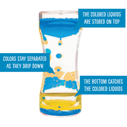 Teacher Created Resources Liquid Motion Bubbler Set - 4 Count - Assorted Colors