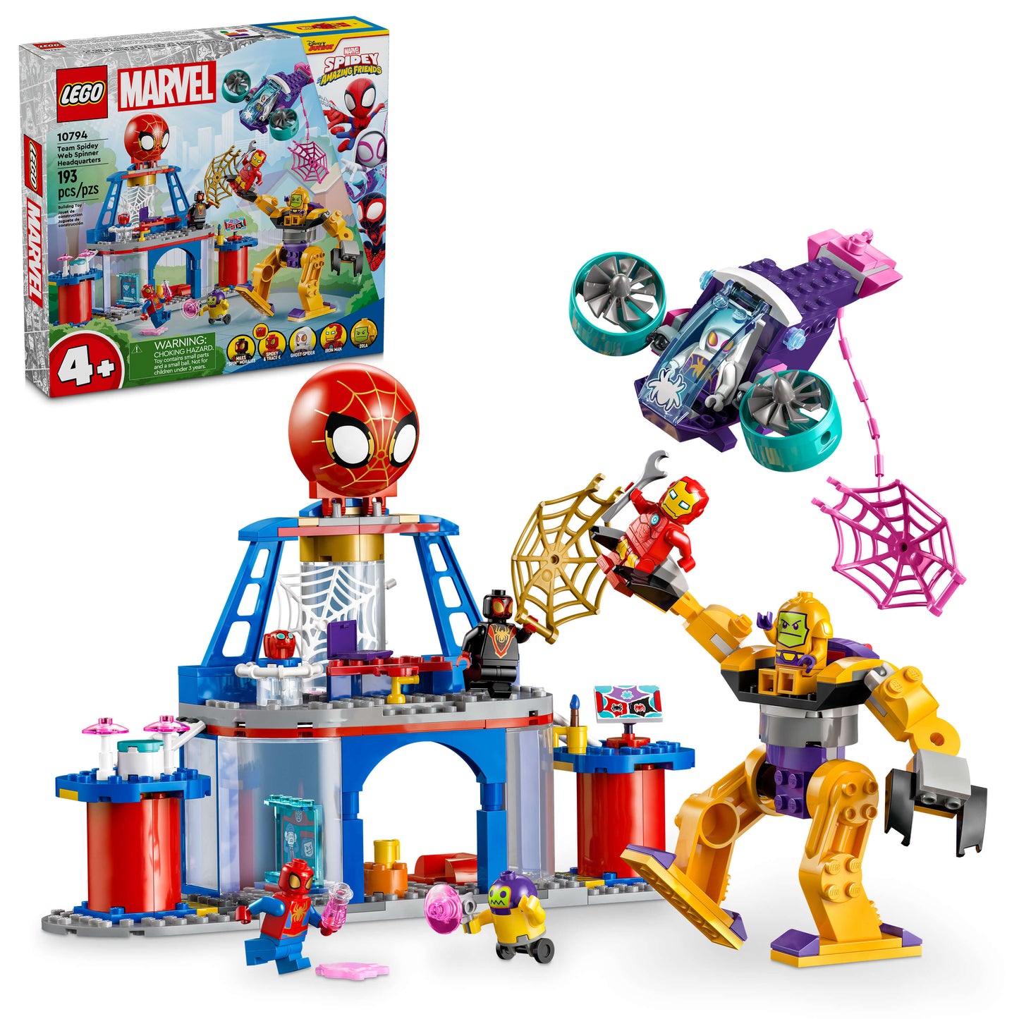 LEGO 4+ Team Spidey Web Spinner Headquarters 10794