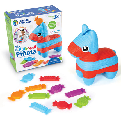 Learning Resources Pia the Fill & Spill Pinata - Colorful Candy Motor Skills Toy