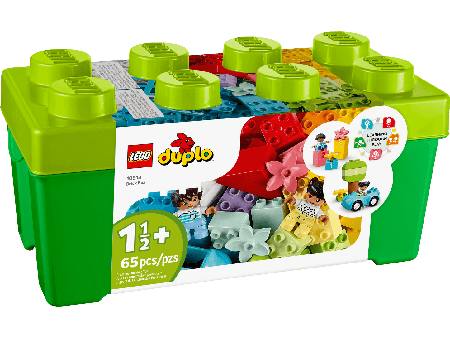 LEGO DUPLO Classic Brick Box 10913 Creative Building Toy for Toddlers (65 Pieces)