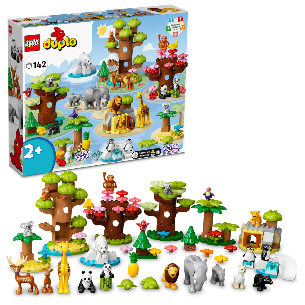 LEGO DUPLO Wild Animals of the World 10975 Building Set (142 Pieces)