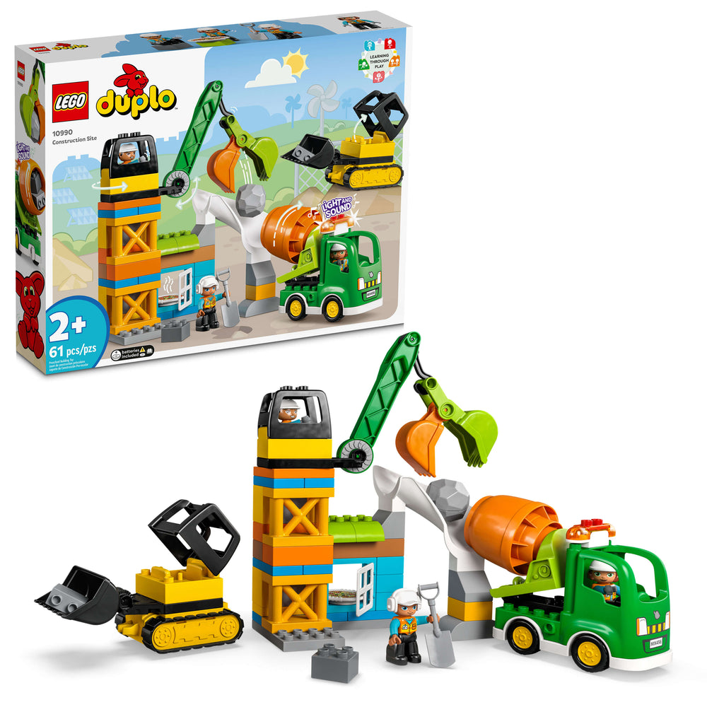 LEGO DUPLO Town Construction Site 10990 Interactive Building Set (61 Pieces)
