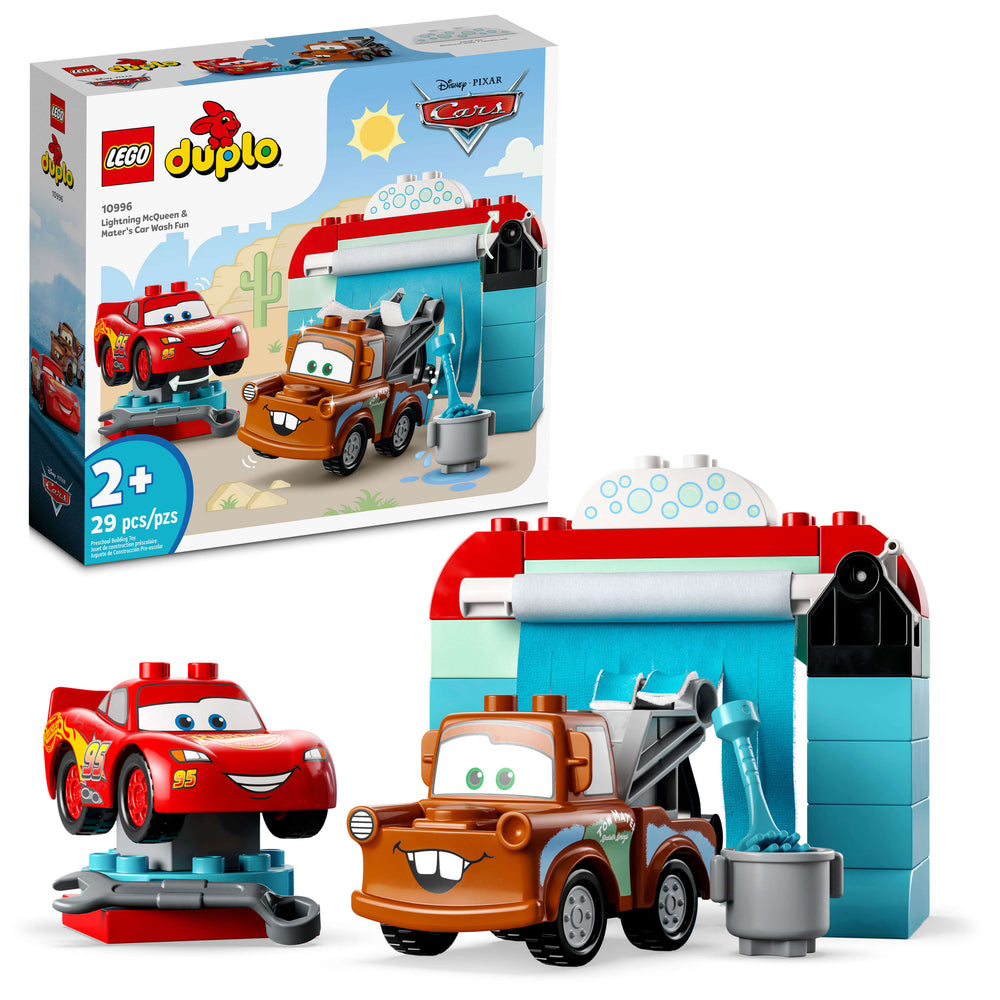 LEGO DUPLO Disney Pixar Cars Lightning McQueen & Mater's Car Wash Fun Set 10996