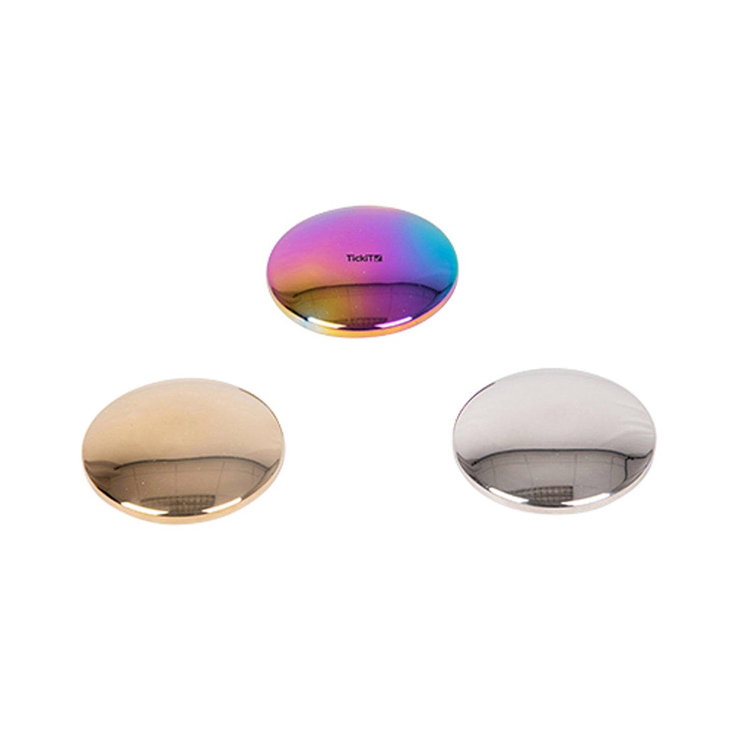 TickiT Sensory Reflective Sound Buttons - Set of 3 - Mirrored Discs for Sensory Play