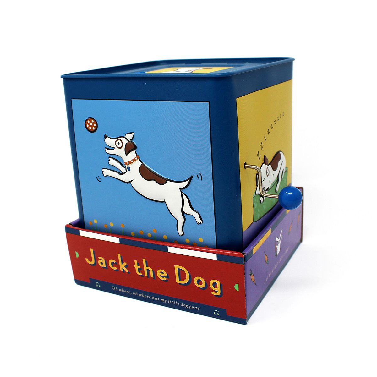 Jack The Dog Musical Tin Jack In The Box Toy