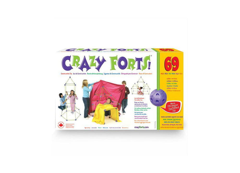 Crazy Forts! Original 69-Piece Building and Construction Toy Set