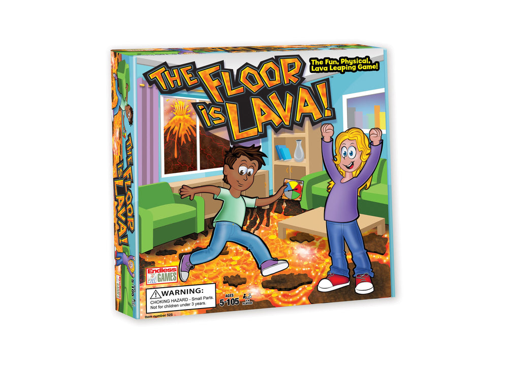 The Floor is Lava! Interactive Foam Stone Jumping Game