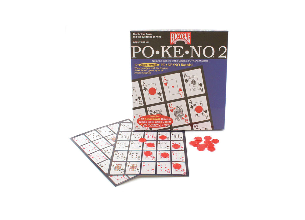 Po-Ke-No 2 Blue Card Game Set with Bonus Dice