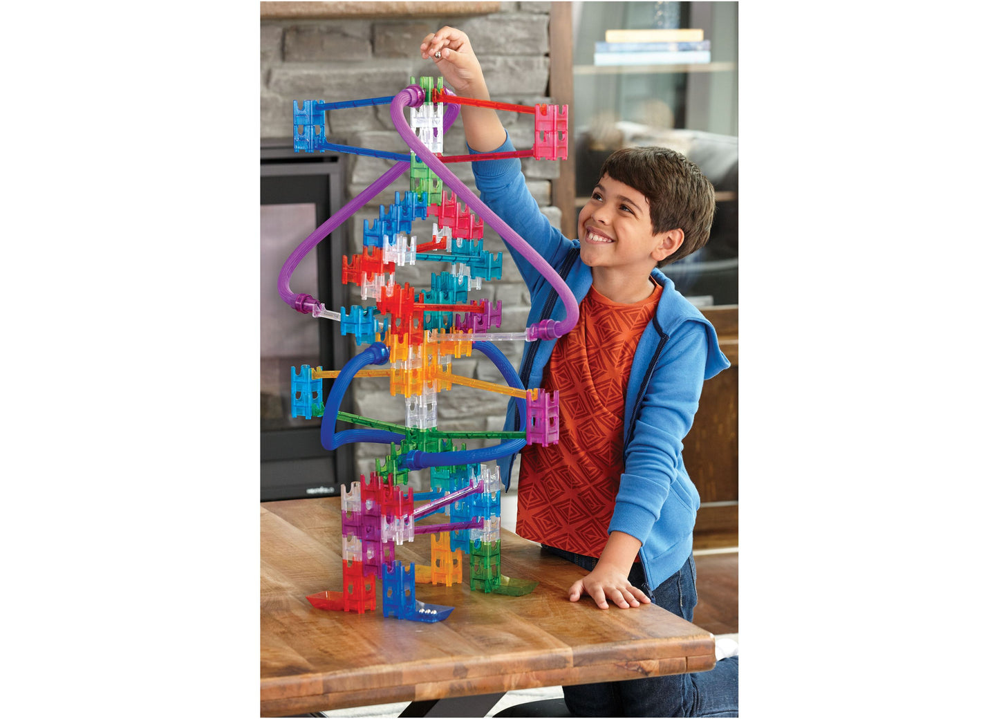 MindWare Q-BA-MAZE 2.0 Rails Extreme Set - Interactive Marble Maze Construction Kit