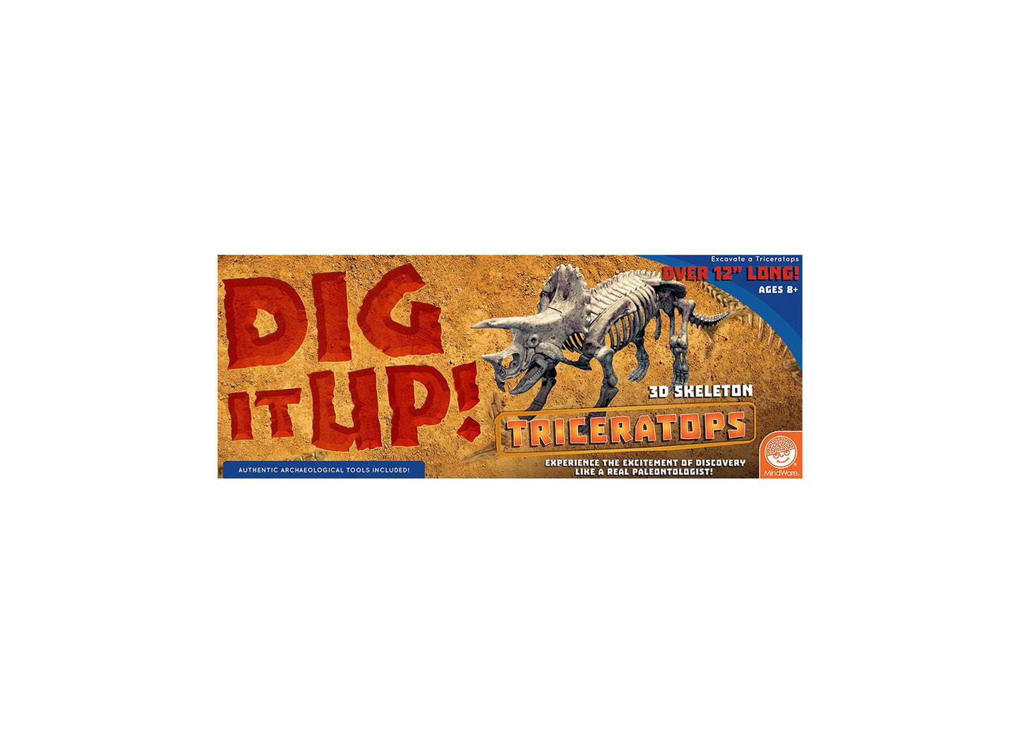 MindWare Dig It Up! Triceratops Dinosaur Model Excavation Kit