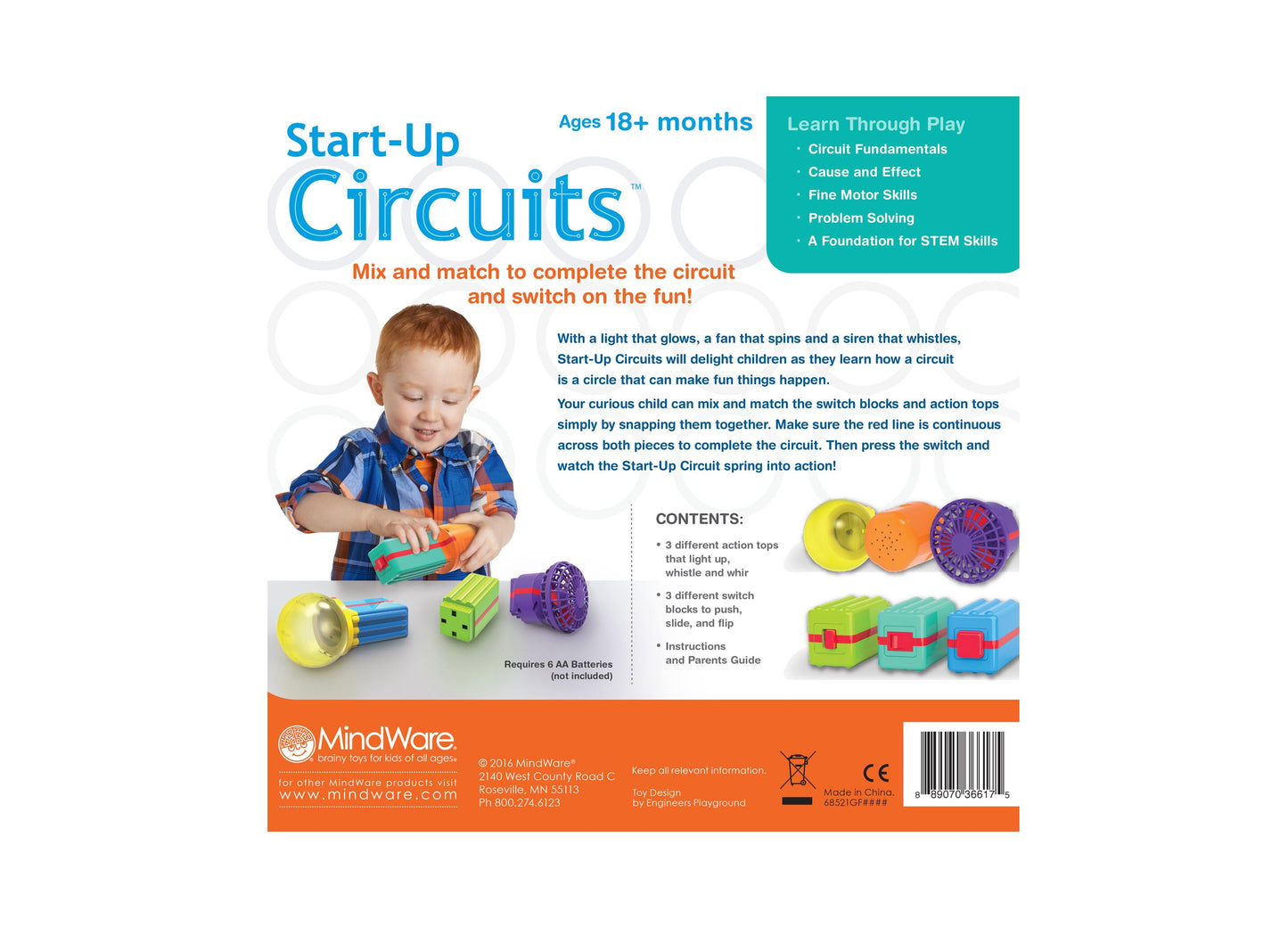 MindWare Start-Up Circuits - Interactive Learning Toy for Toddlers