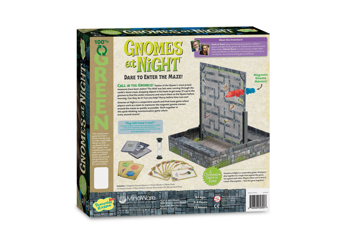 Gnomes at Night Cooperative Maze Board Game