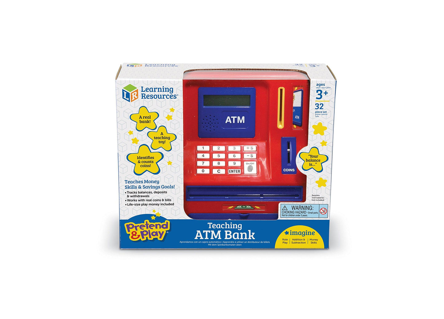 Learning Resources Pretend & Play Teaching ATM Bank - Interactive Educational Toy