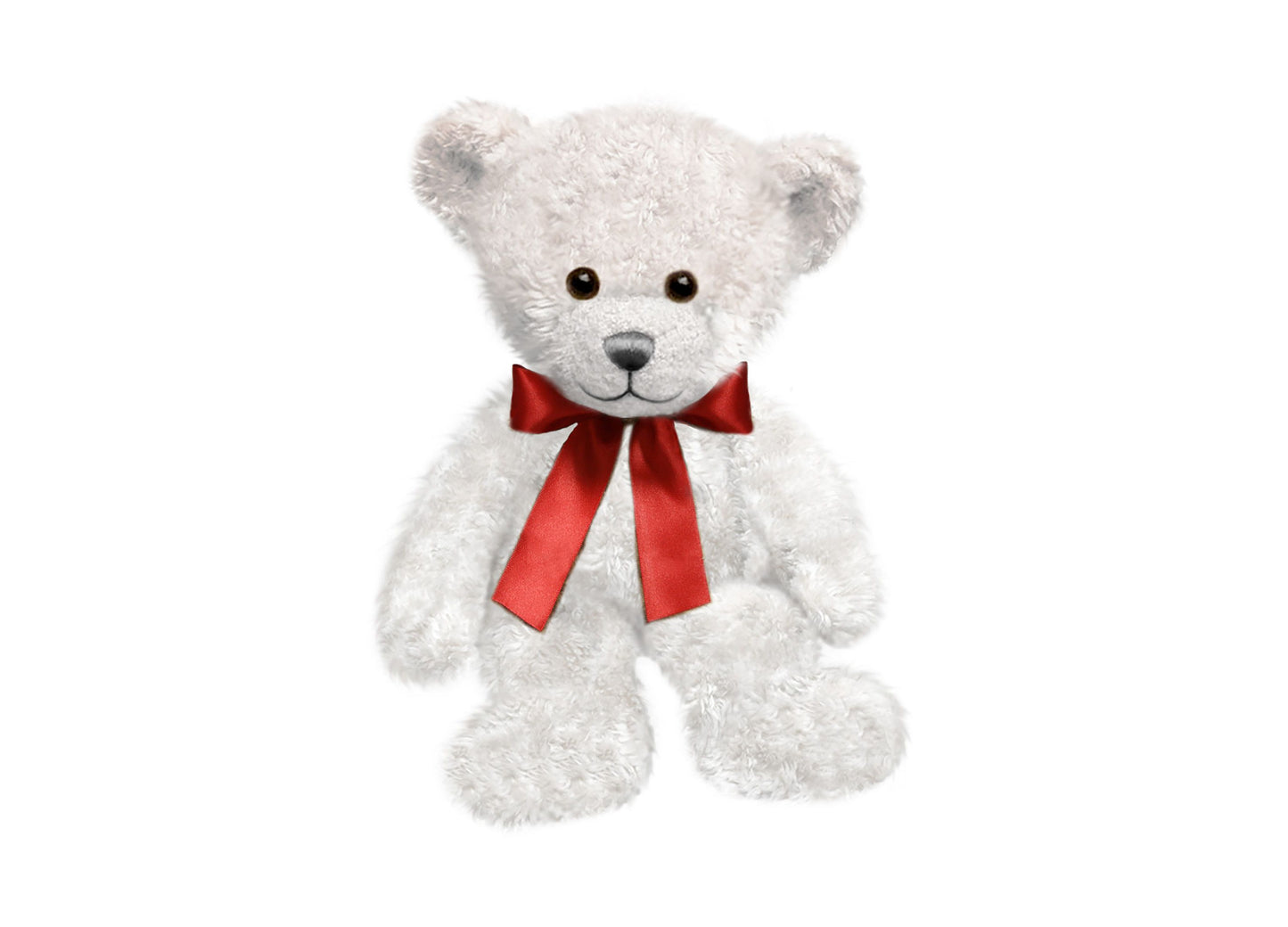 First and Main 10.5 inch Spencer Bear Plush - White