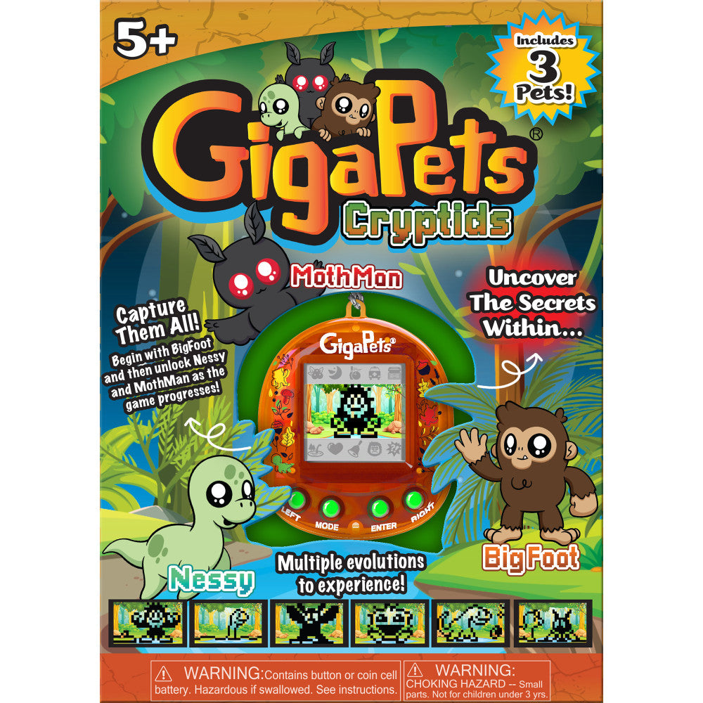 GigaPets Cryptids Interactive Virtual Pet - 3 Mysterious Creatures, Multiple Evolutions