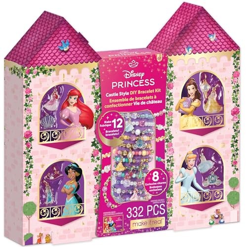 Disney Princess Enchanted Castle DIY Bracelet Kit - Multiple Princess Charms