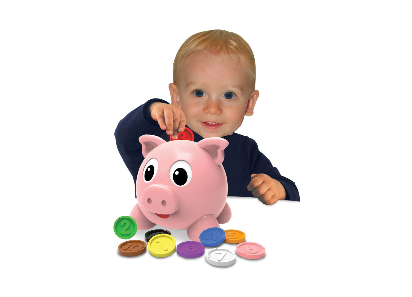 Learn with Me Interactive Numbers & Colors Pig E Bank Learning Toy